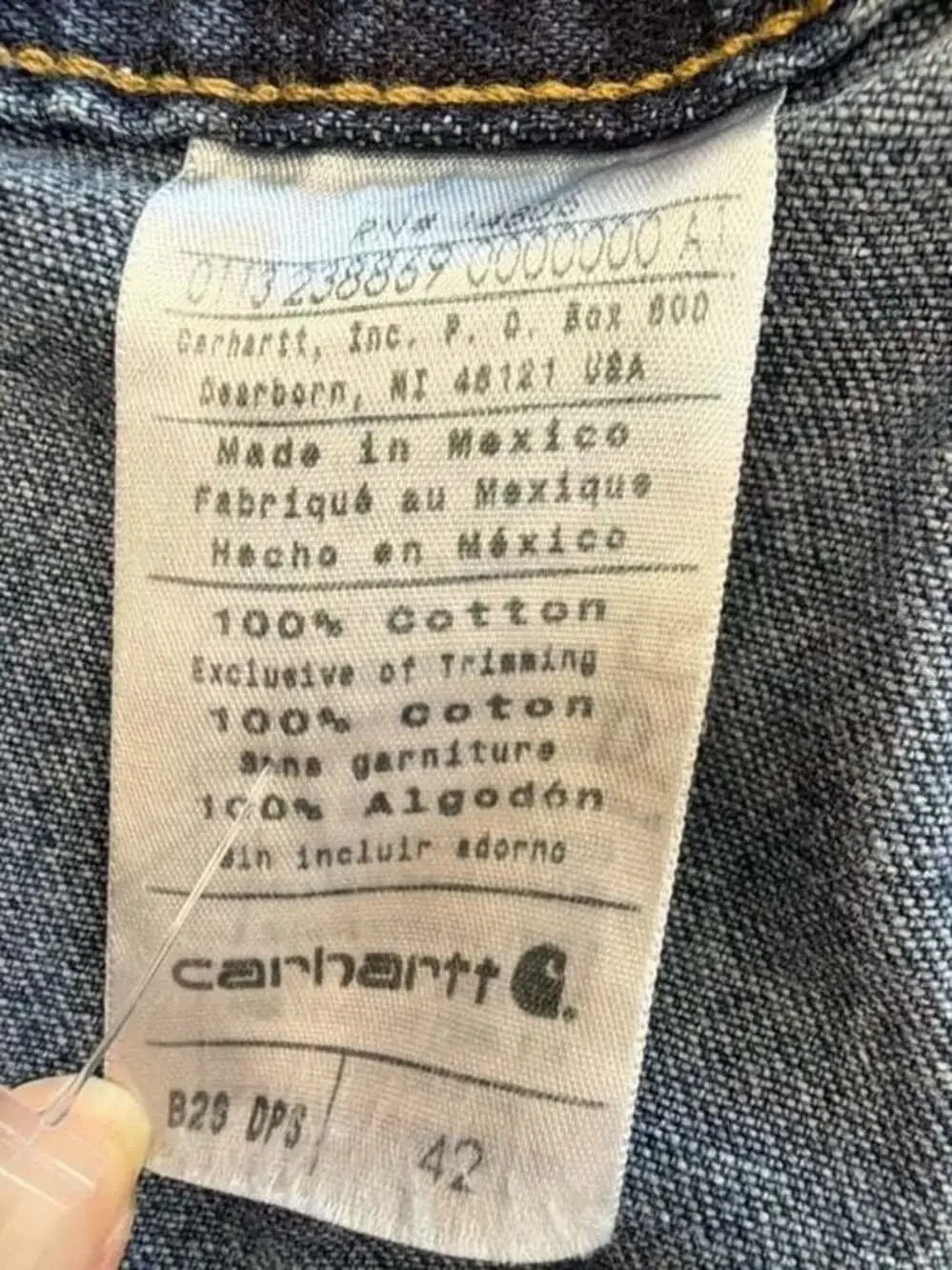 Vintage Carhartt B29 DPS Denim Carpenter Shorts